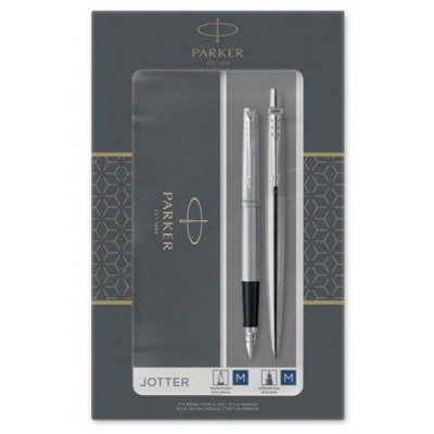 Σετ δώρου Στυλό διαρκείας και πένα  - Parker Jotter steel