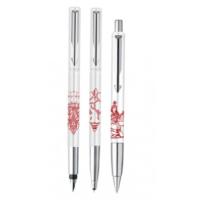 Parker-Σετ δώρου στυλο+ πένα +στυλό roller ball Vector σε κασετίνα δώρου 