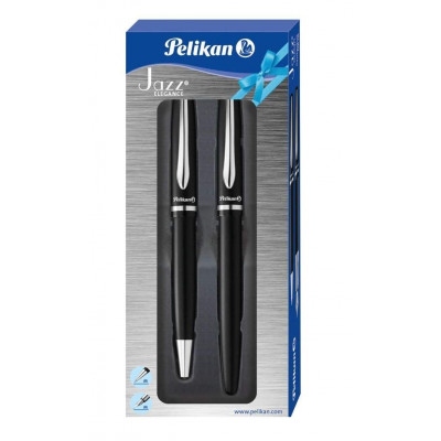 Σετ στυλό με ανταλλακτικό και πένα σε κουτί δώρου  -Pelikan jazz elegance