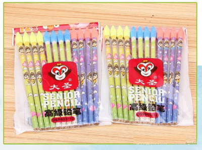 Μολύβiα πολύχρωμα με καπάκι γομολάστιχα 12άδα - Senior 