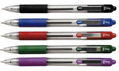 Στυλό Mίνι γραφής 10mm με λάστιχο για άνετο κράτημα-Zebra  Ζ-Grip