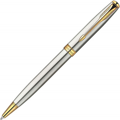 Στυλό -Parker sonnet stainless steel gold trim 