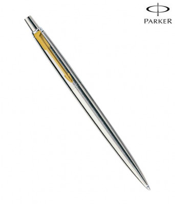 Στυλό -  Parker Jotter  steel (Επίχρυσο κλίπ)