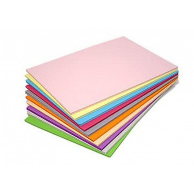 Χαρτονάκια Α4 190 γρ. 10 χρώματα rainbow 100 φύλλα