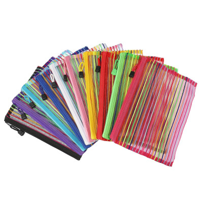 Φάκελος χρωματιστός υφασμένο νάιλον με φερμουάρ  Α4 24x34 cm.