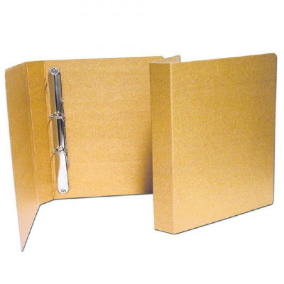 Κλασέρ χαρτόνι μπέζ ανακυκλωμένο με 2  κρίκους 4 x 32 εκ.  