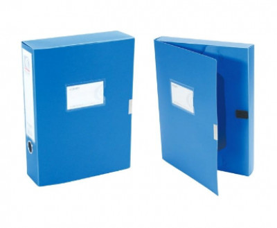 Αρχειοθήκη κουτί πλαστική PP κλείσιμο με velcro  ράχη 7,5 εκ. 