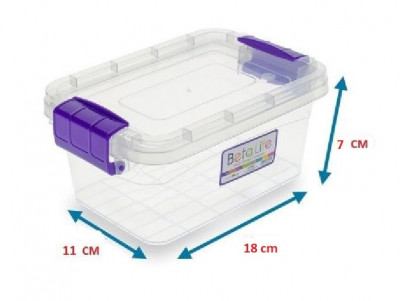 Κουτί αποθήκευσης πλαστικο 1.3 L 18x11x7 εκ.