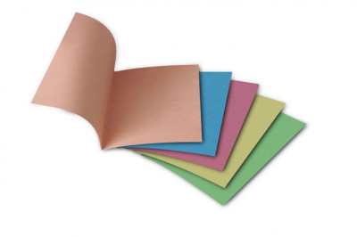 Ντοσιέ δίφυλλα από  χαρτί  χρωματιστό 21x30 100γρ 5άδα (chemise)