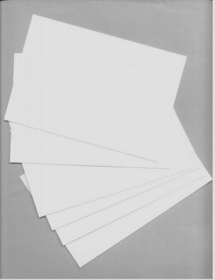 Κάρτες επισκεπτηρίων λευκές 11x16 cm. (100 τεμ.)