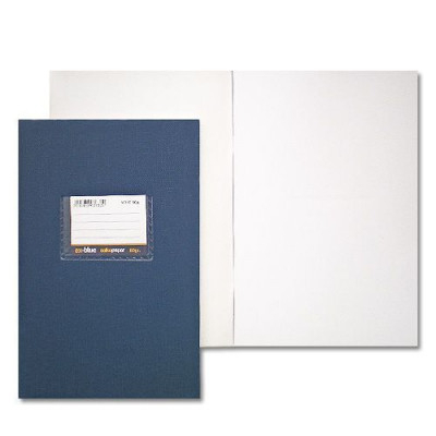 Τετράδιο με πλαστικό εξώφυλλο μπλέ λευκό 17χ25 εκ. 50φύλλα  χαρτί 80gr.