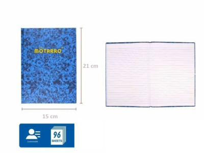 Σημειωματάριο βιβλιοδετημένο 96 φύλλων 15x21 cm 