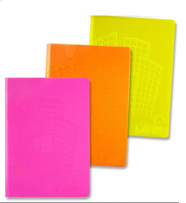 Σημειωματάρια 8x14 εκ. ,εξώφυλλο σε χρώματα neon