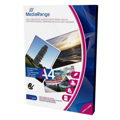 Χαρτί φωτογραφικό matte Α4 200 gr  διπλής όψης  50 φύλλα - Media Range 