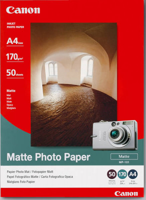 Χαρτί φωτογραφικό Α4 170 gr. mat 50 φύλλα. Canon  MP-101 
