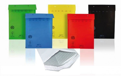 Φάκελος ασφαλείας με πλαστικές φυσαλίδες 24x35 cm αυτοκόλλητος χρωματιστός (5 χρώματα )