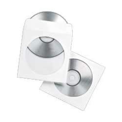 Φάκελοι  CD/ DVD χάρτινοι  με παράθυρο λευκοί - ( 50 τεμ.  )                         