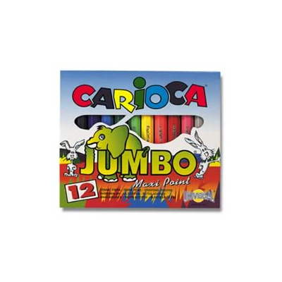 Μαρκαδόροι ζωγραφικής Jumbo 12χρώματα - Carioca