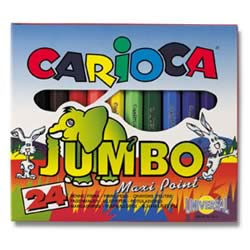Μαρκαδόροι ζωγραφικής Jumbo 24χρώματα - Carioca