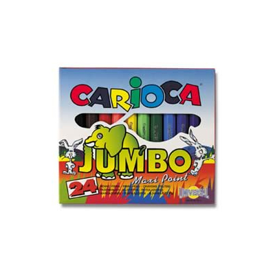 Μαρκαδόροι ζωγραφικής Jumbo 24χρώματα - Carioca