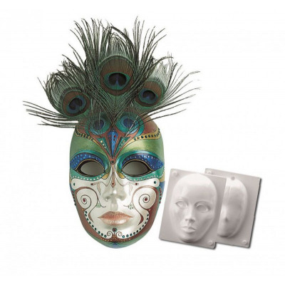 Καλούπι μάσκας Βενετσιάνικης γύψου η χαρτόμαζας 150x220 mm 