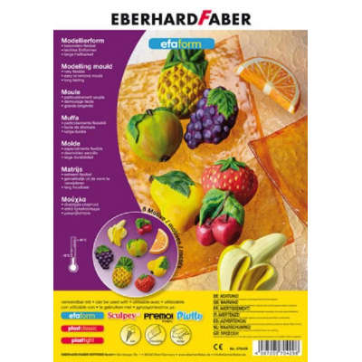 Καλούπι μοτίβα φρούτων 8 τεμάχια  γύψου η χαρτόμαζας - Eberhard Faber