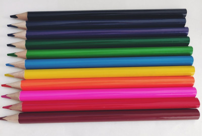 Ξυλοχρώματα  χονδρά JUMBO  0.8 cm  set 12 χρωμάτων 