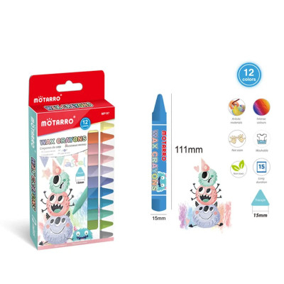 Κηροπαστέλ σετ 12 χρωμάτων 15mm x 120  mm 12 χρώματα