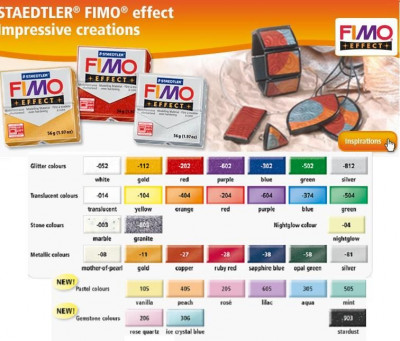 Πολυμερικός Πηλός έτοιμος 56 gr. Fimo effect   - Staedtler