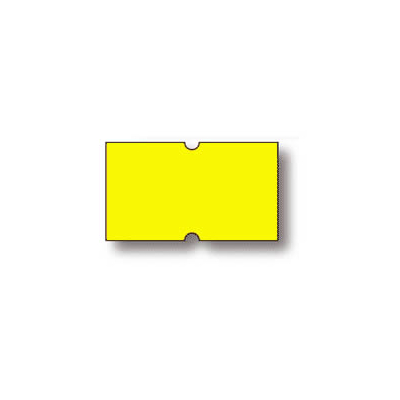 Αυτοκόλλητες ετικέτες ετικετογράφου μονής σειράς κίτρινες NEON 