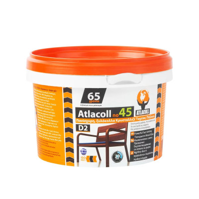 Κόλλα λευκή κρυσταλιζέ Atlacoll  Νο45  500 gr