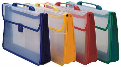 Tσάντα πλαστική PP διάφανη με ρέλι ραφτό  26x38x10 εκ.