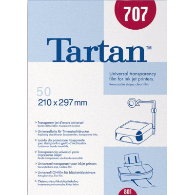 Διαφάνεια Α4  για inkjet  έχγρωμο εκτυπωτή - Tartan 3m  (50τεμάχια)