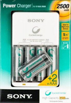 Φορτιστής μπαταριών ΑΑA+AA με 4 μπαταρίες AA + 2  AAA - Sony  
