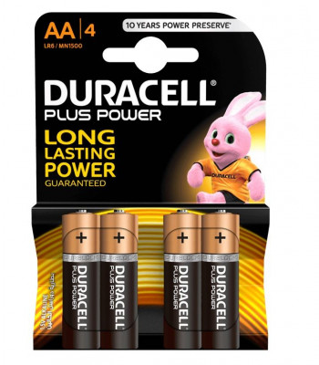 Μπαταρίες αλκαλικές μέγεθος AA 1,5 volt  LR06  σετ 4 - Duracell