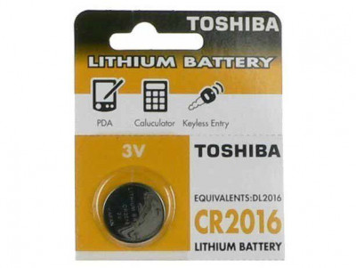 Μπαταρία λιθίου τύπου coins  cr2016 3 volt - Toshiba 