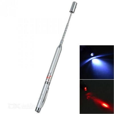 Laser pointer + λευκό led  + στυλό + τηλεσκοπικός δείκτης  4 σε 1  