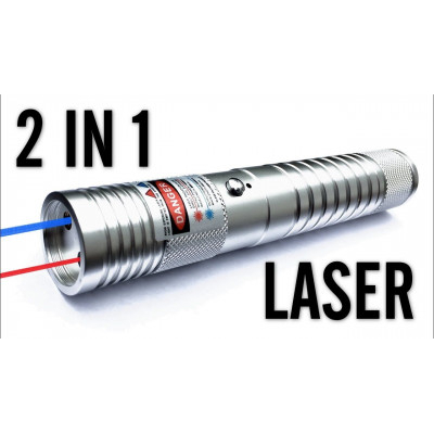 Laser pointer + λευκό led σε μπρελόκ 