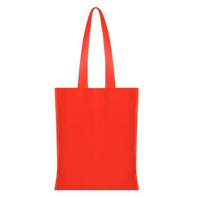 Τσάντα non woven  με μακρύ χερούλι χρωματιστή 40x36εκ