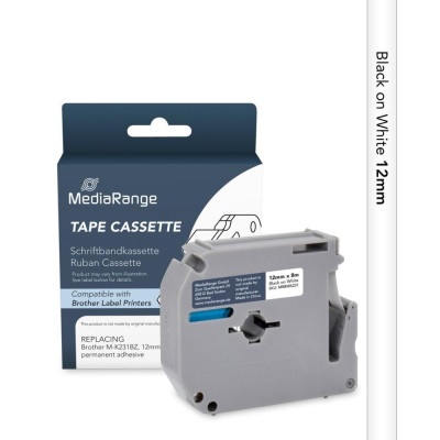 Ταινία θερμική αυτοκόλλητη χάρτινη  για brother  TZ-231s/TZe-231s 12mm 4m λευκή 