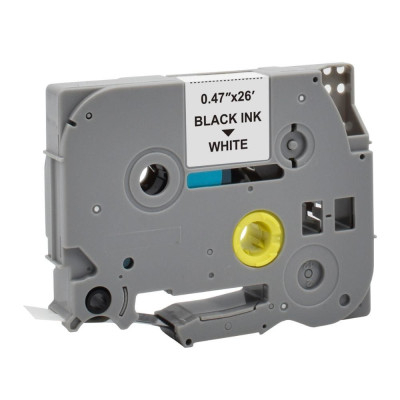 Ταινία θερμική αυτοκόλλητη πλαστική  για brother  TZ-231s/TZe-231s 12mm 8m λευκή 