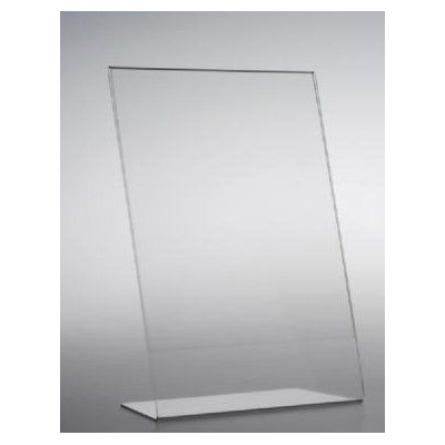 Stand plexiglass εντύπων -Menu Α5 15x21 εκ. 1 φύλλου σχήμα L 