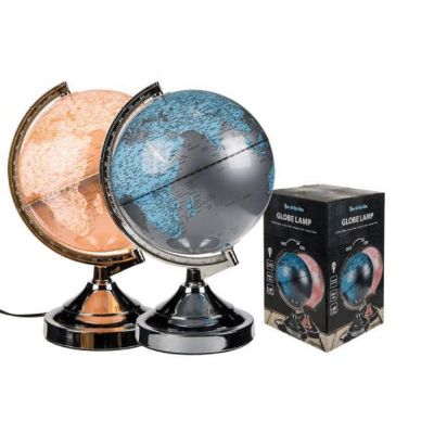 Υδρόγειος σφαίρα διάμετρος 21 cm με φώς , δίχρωμη 