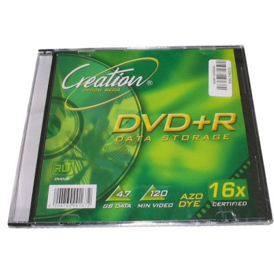 DVD+R 4.7 gb 16x , 120 min  slim case  - Creation 
