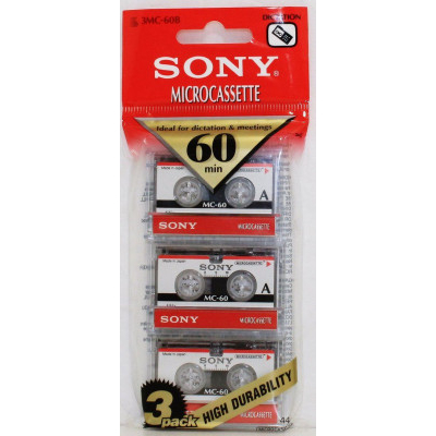 Κασέτες mini Δημοσιογραφικές 60 min - Sony  3 άδα 