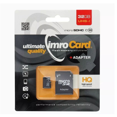 Μνήμη micro SD με adaptor SD  Digital sdhc  32 gb - Imro  class 10 
