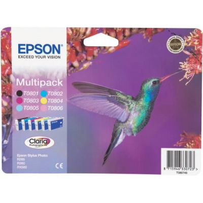 Epson - Inkjet Cartridge σετ 6 multipack T0801-2-3-4-5-6  T080740