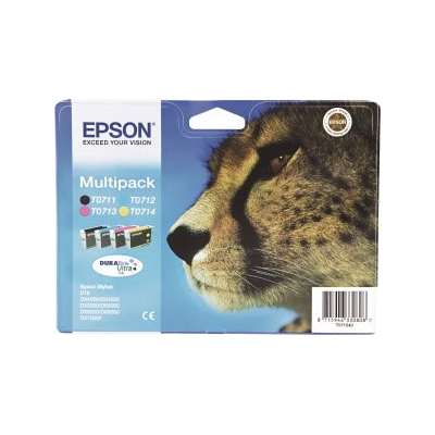 Epson- set 4 colours inkjet cartridges T071540  - Multipack