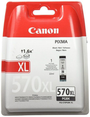 Canon - Inkjet Cartridge PGI-570 XL 22ml  Black 22ml