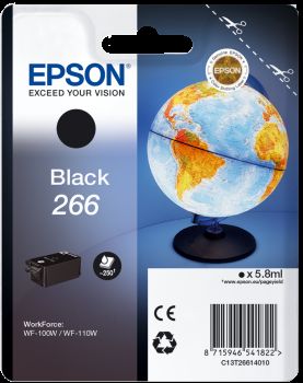 Epson Inkjet Cartridgre 266 Black για Workforce WF‑100W - T266140